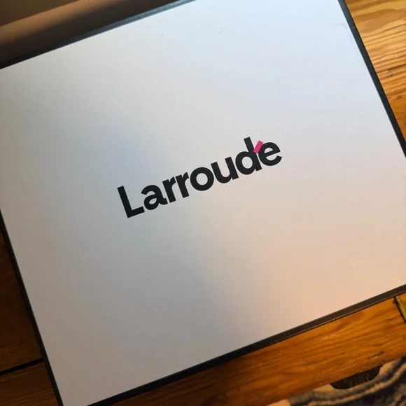 Larroude Burgundy Platform Loafers - Picture 6 of 12